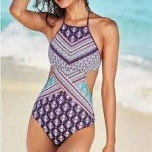 Victoria's Secret 2015 High Neck Pattern Swimsuit